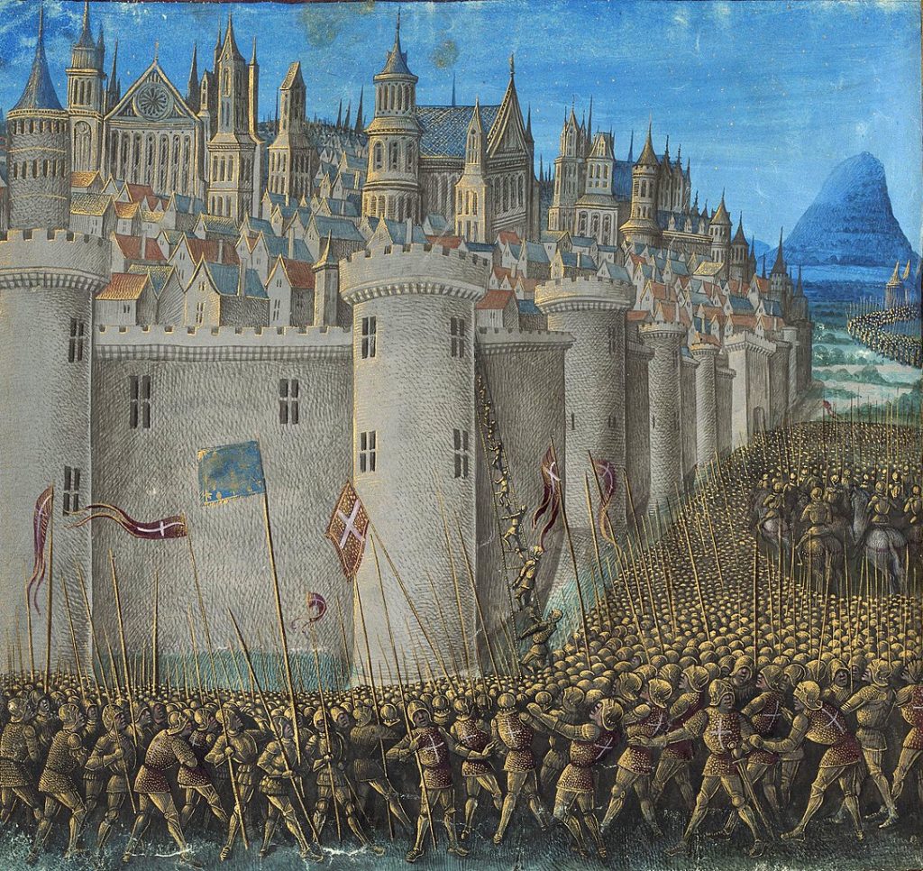 Oblężenie Antiochii na XV-wiecznej miniaturze (domena publiczna).