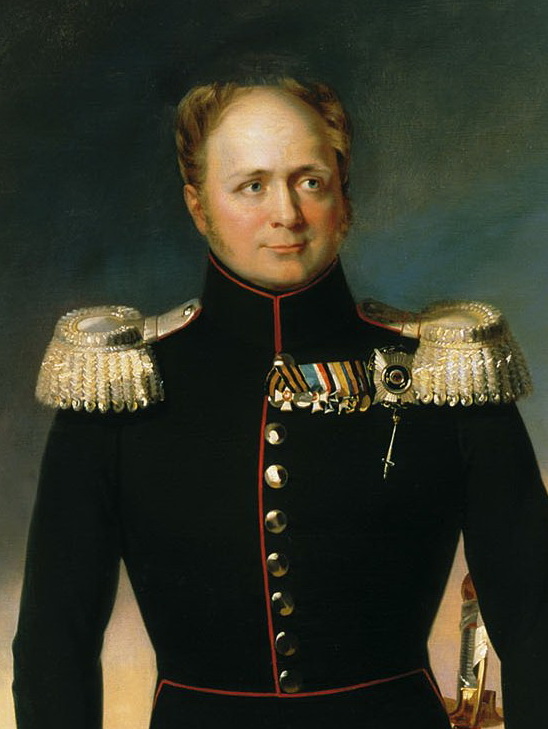 Aleksander I Romanow. Portret pędzla George'a Dawe'a.