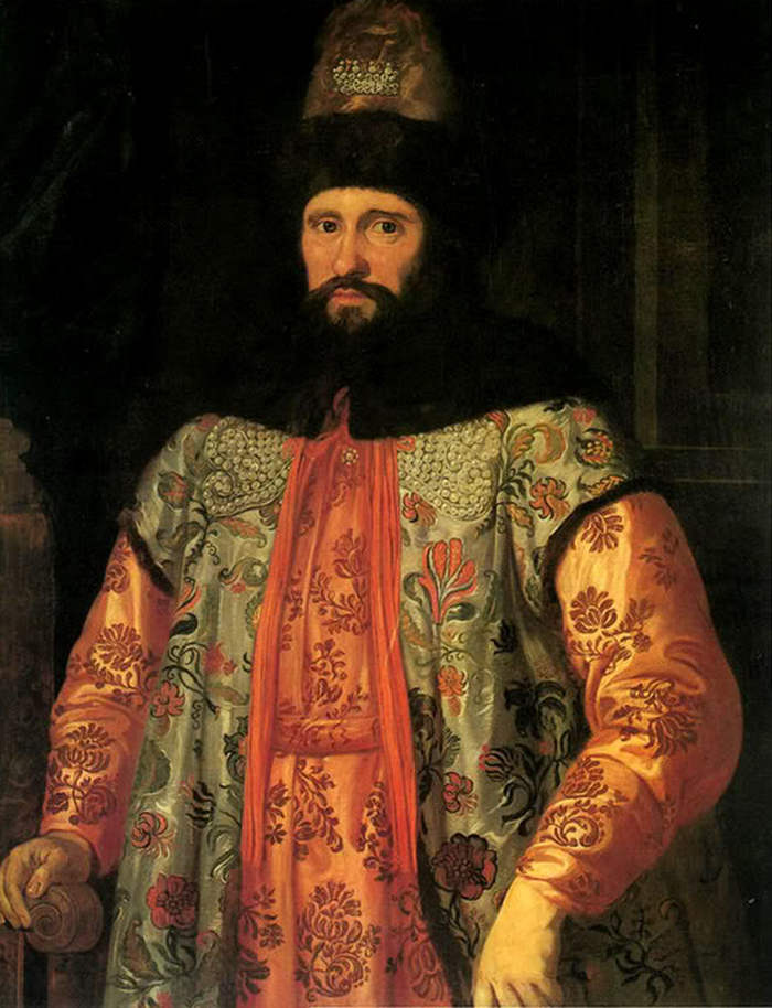 Portret XVIII-wiecznego Rosyjskiego bojara (domena publiczna).