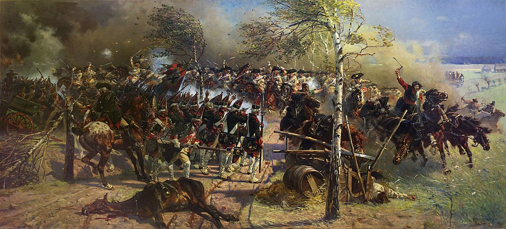 Bitwa pod Sarbinowem na obrazie Wojciecha Kossaka (domena publiczna).