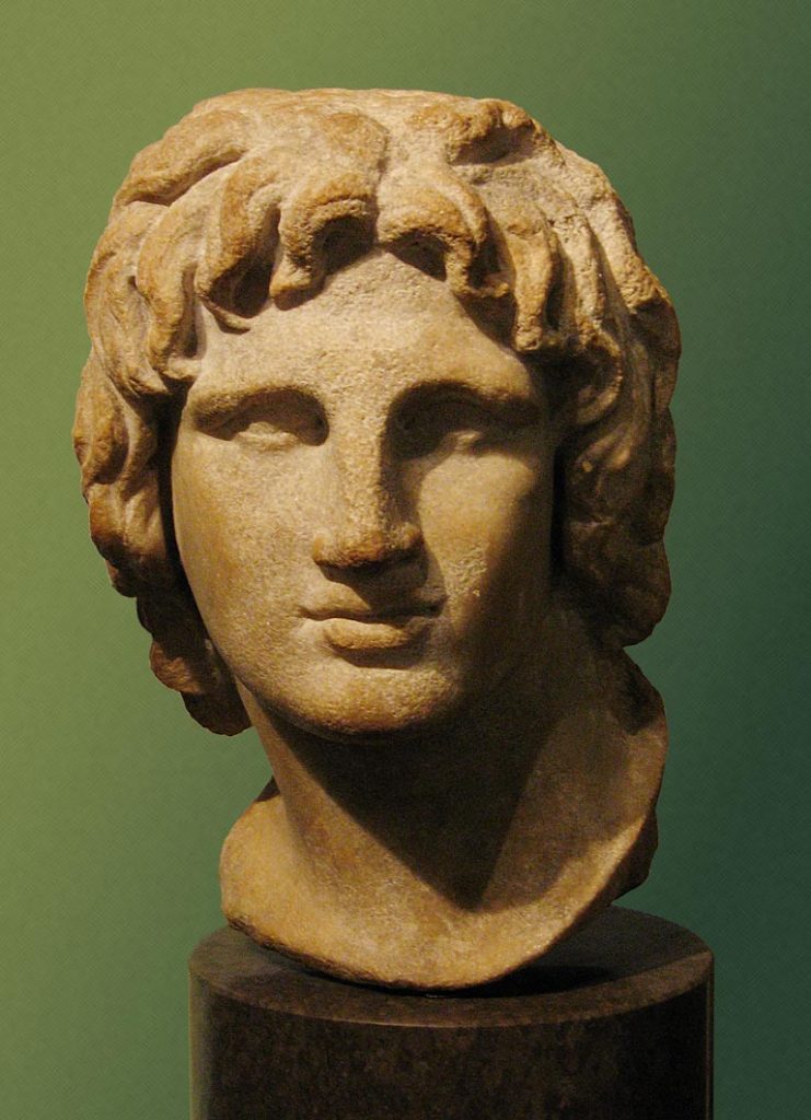 Popiersie Aleksandra Wielkiego z przełomu II i I wieku p.n.e. odnalezione w Aleksandrii (Andrew Dunn/CC BY-SA 2.0).