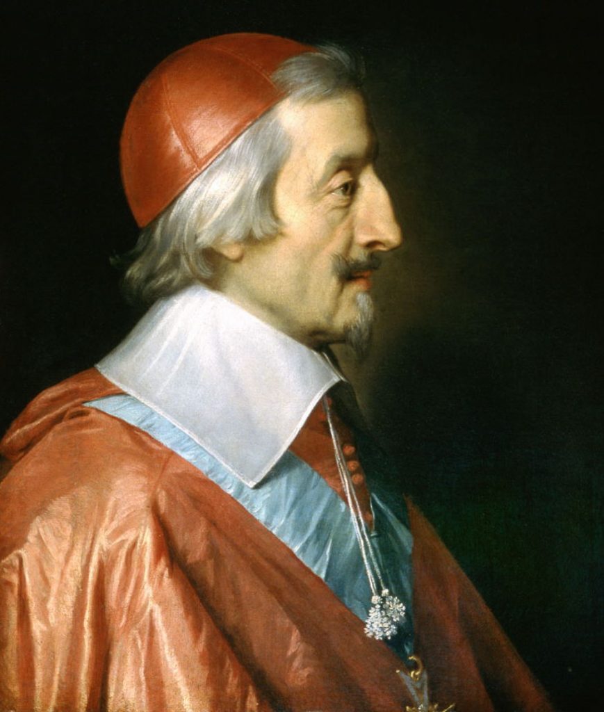 Kardynał Richelieu. Portret z 1642 roku.