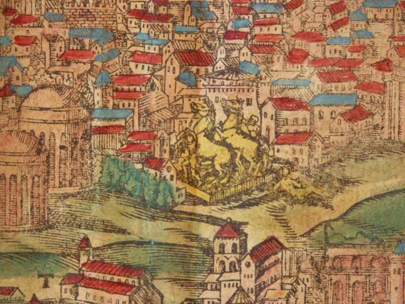 Panorama Rzymu z 1600 roku.