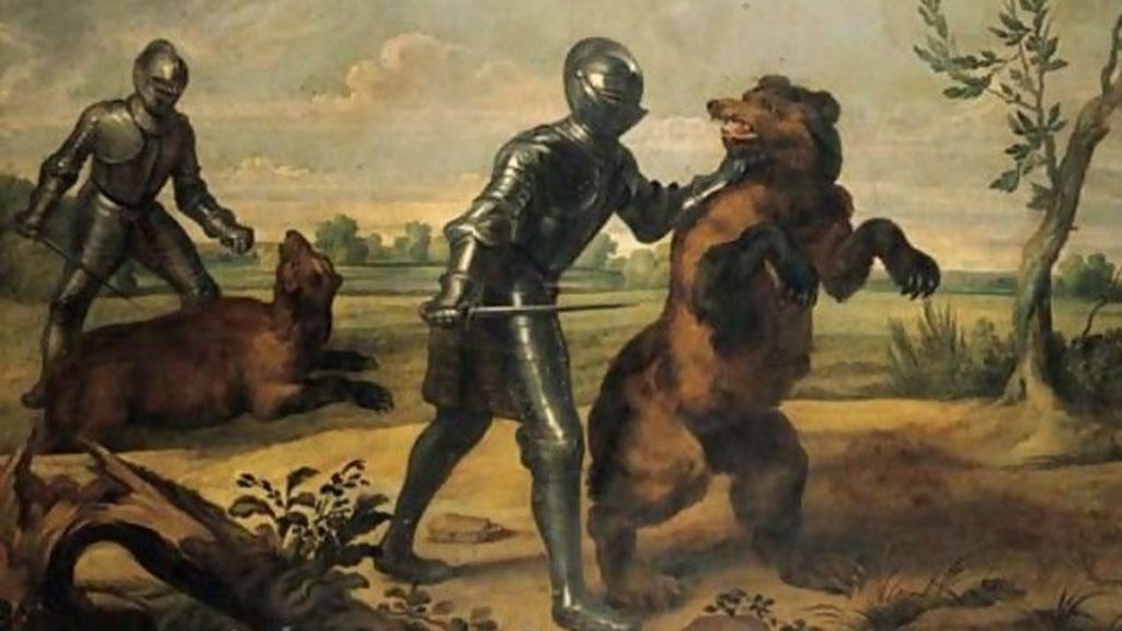 Polowanie na niedźwiedzie. Obraz nowożytny