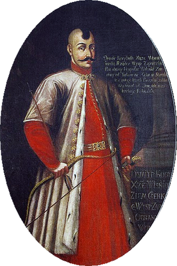 XVII-wieczny portret Dymitra Wiśniowieckiego (domena publiczna).