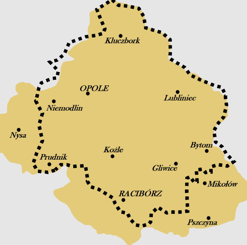 Granice księstwa opolsko-raciborskiego na początku epoki nowożytnej