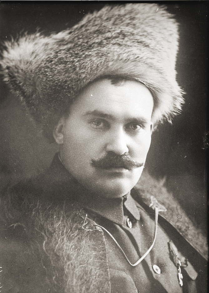 Grigorij Siemionow na zdjęciu z okresu wojny domowej w Rosji (domena publiczna).