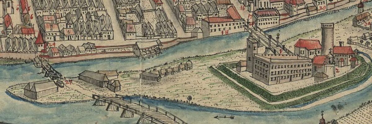 Opole na panoramie z XVIII stulecia