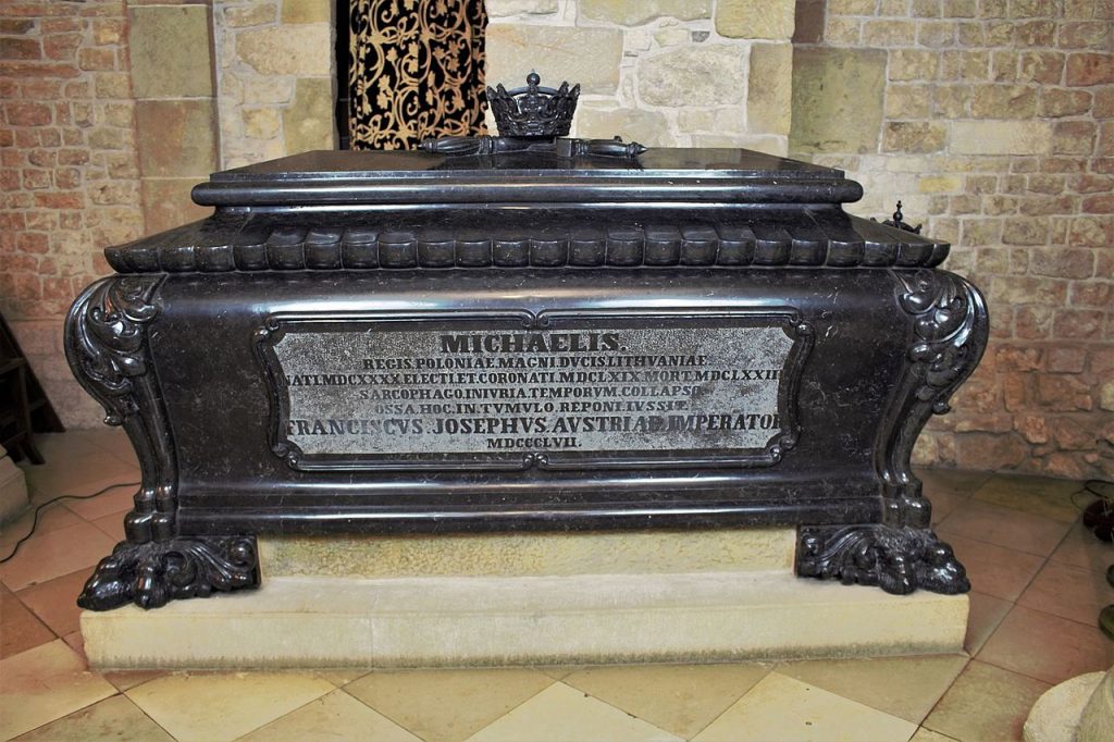 Sarkofag Michała Korybuta Wiśniowieckiego w katedrze wawelskiej (Tsadee/CC BY-SA 4.0).