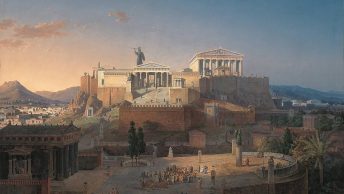 Starożytne Ateny w wyobrażeniu Leo von Klenza (domena publiczna).