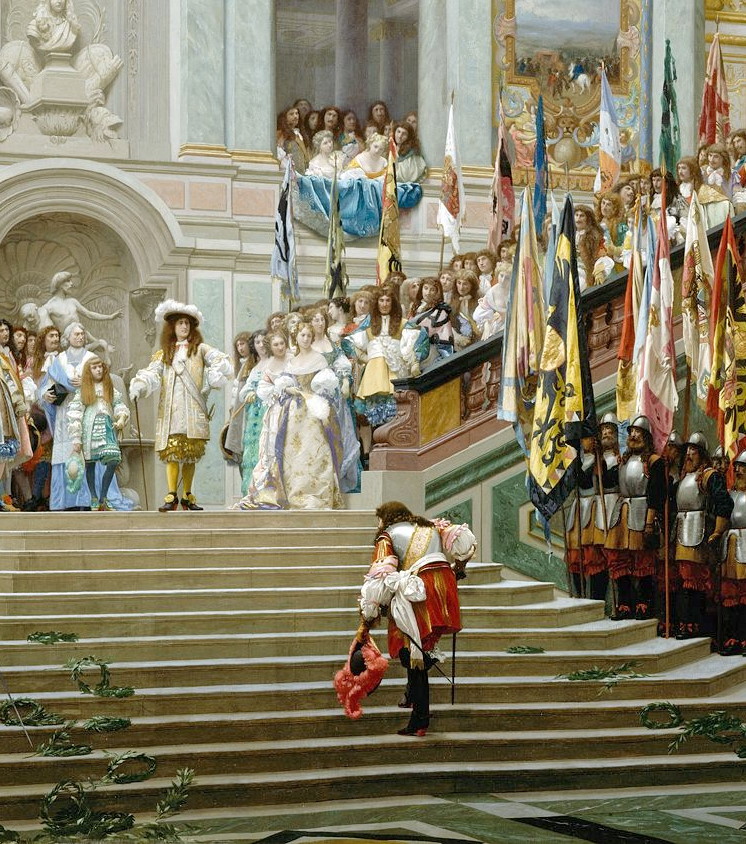Wielki Kondeusz w Wersalu przed królem Ludwikiem XIV.