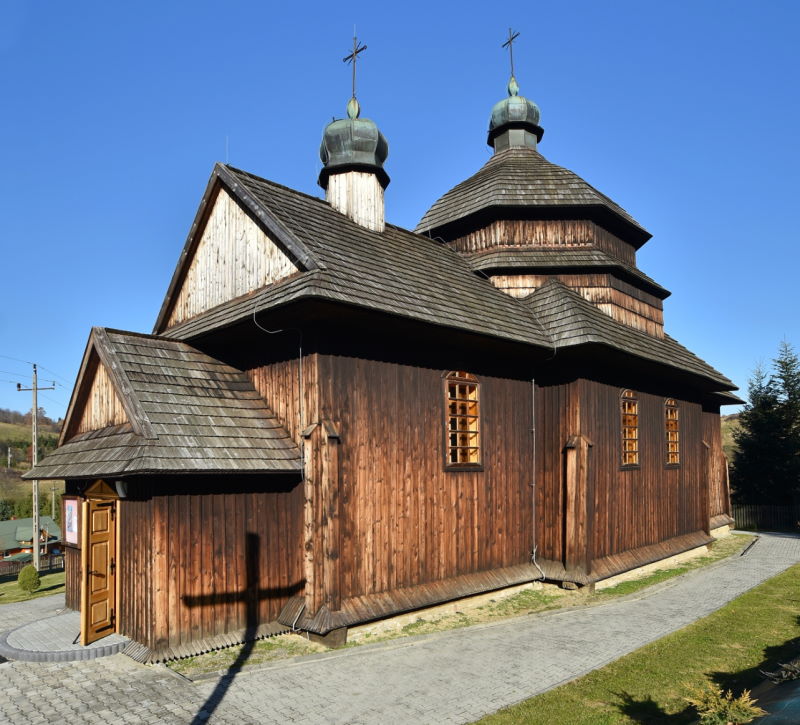 Zabytkowa cerkiew w Krościenku z końca XVIII wieku