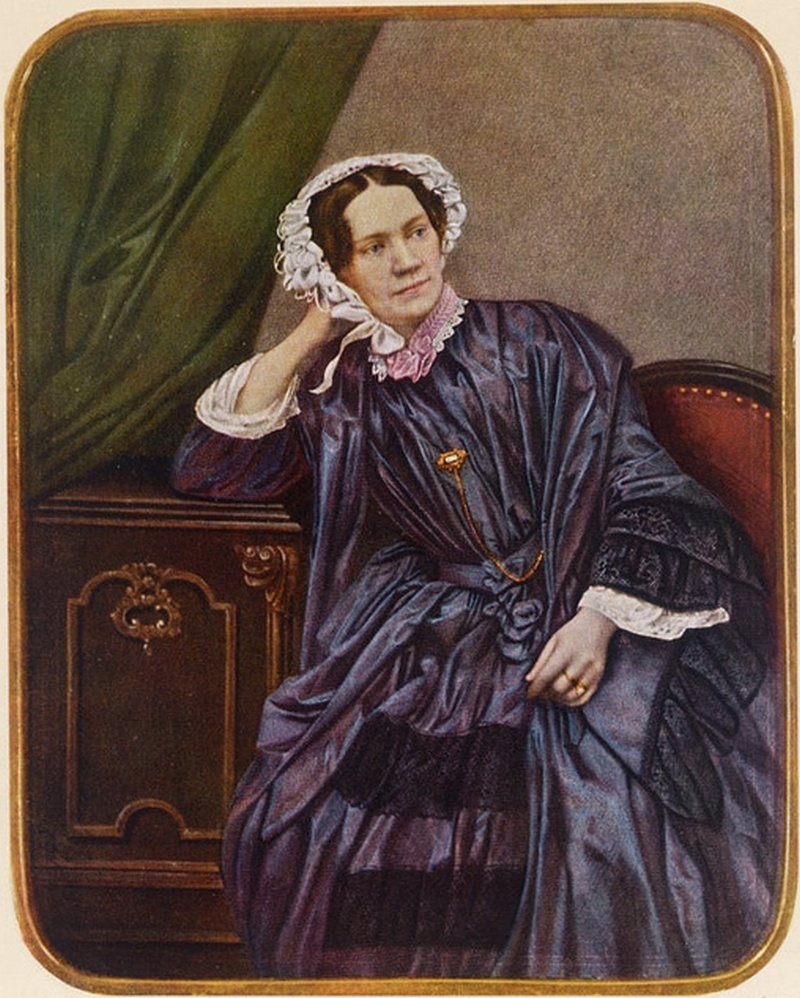 Karolina Andrietta Nobel na rysunku z lat 50. XIX wieku (domena publiczna).