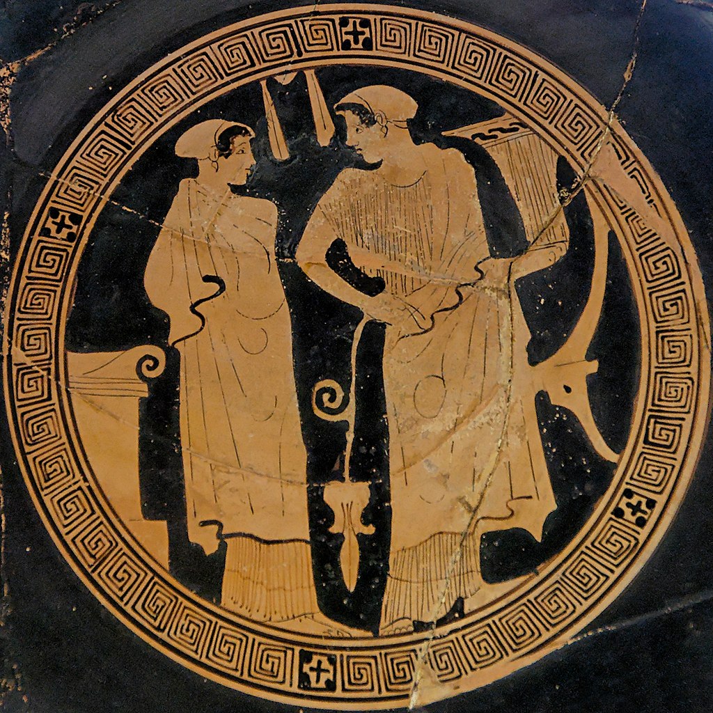 Ateńskie kobiety przed ołtarzem przedstwione na wazie z połowy V wieku p,n.e. (Marie-Lan Nguyen/CC BY 2.5).