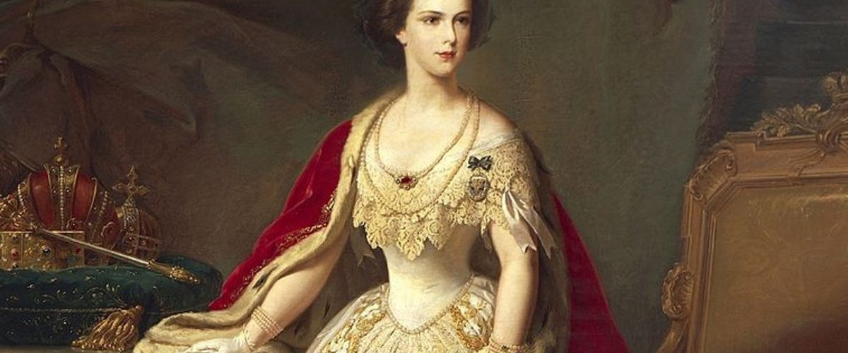 Elżbieta Bawarska (Sisi) po ślubie. Obraz z lat 1854-1858