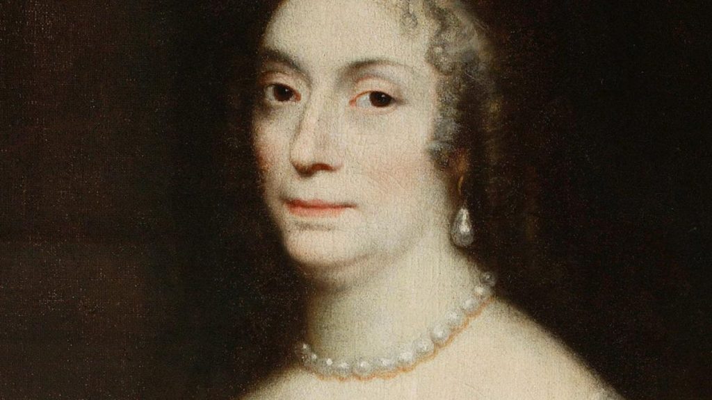 Ludwika Maria Gonzaga na portrecie pędzla Daniela Schultza.