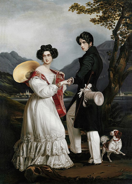 Ludwika Wilhelmina z mężem Maksem