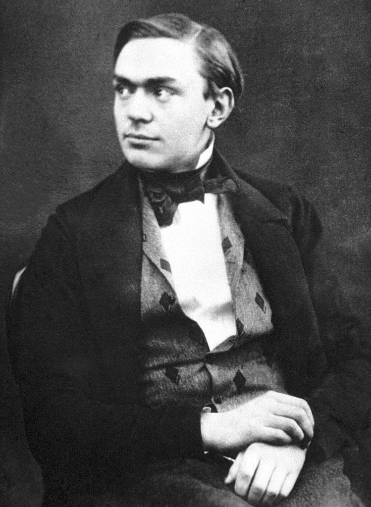 Młody Alfred Nobel. Zdjęcie z lat 50. XIX wieku (domena publiczna).