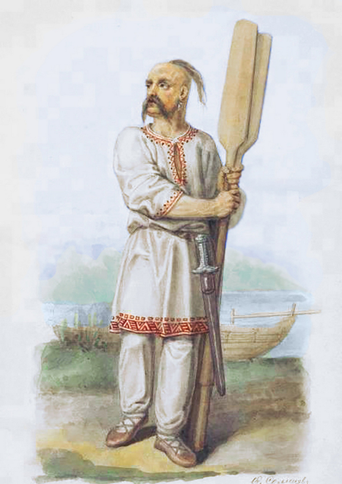 Świętosław I w XIX-wiecznym wyobrażeniu Fiodora Sołncewa (domena publiczna).