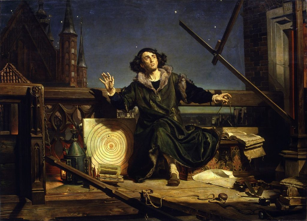 Kopernik na obrazie Jana Matejki (domena publiczna).