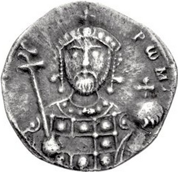 Moneta z podobizną Romana IV Diogenesa (domena publiczna).