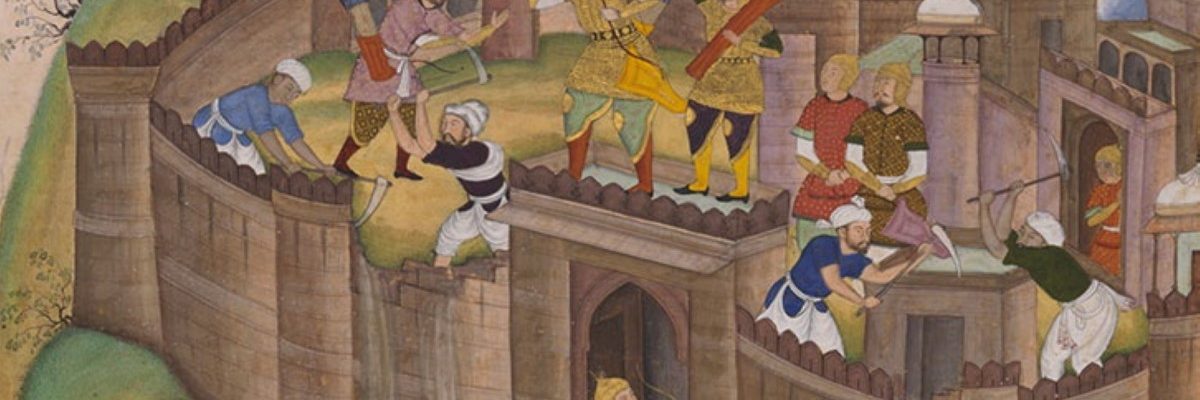 Nizarycka twierdza Alamut na perskiej miniaturze z XVI wieku.