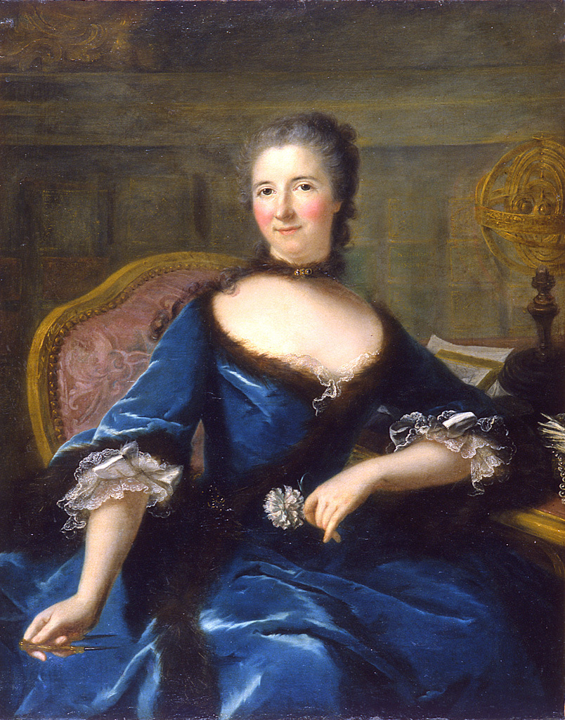 Portret Émilie du Châtelet pędzla Marianne Loir (domena publiczna).