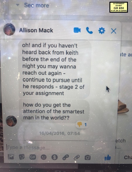 Wiadomości wysyłane przez Mack do Nicole