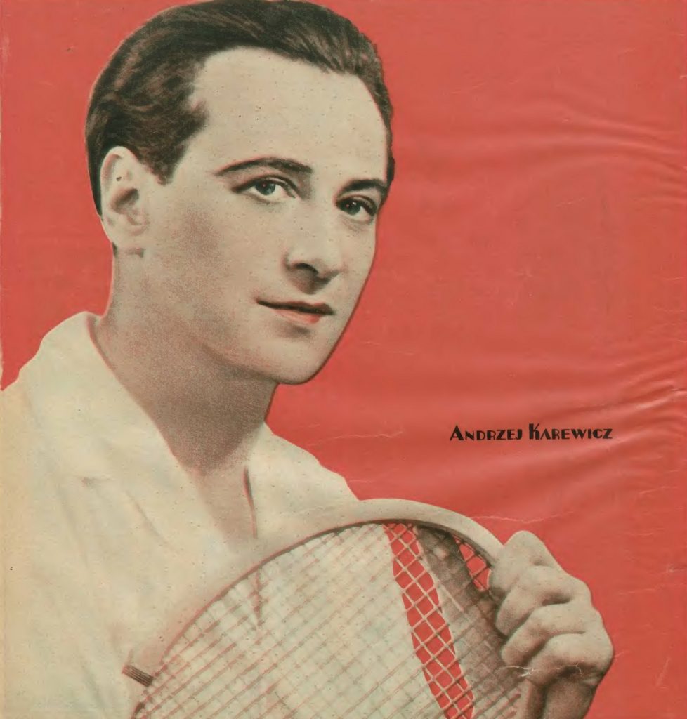 Andrzej Karewicz na okładce tygodnika Kino. Lipiec 1935 roku (domena publiczna).