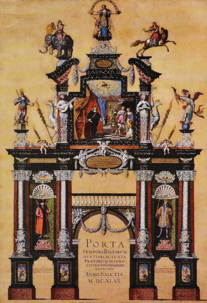 Barokowa brama triumfalna wzniesiona w Gdańsku 1646