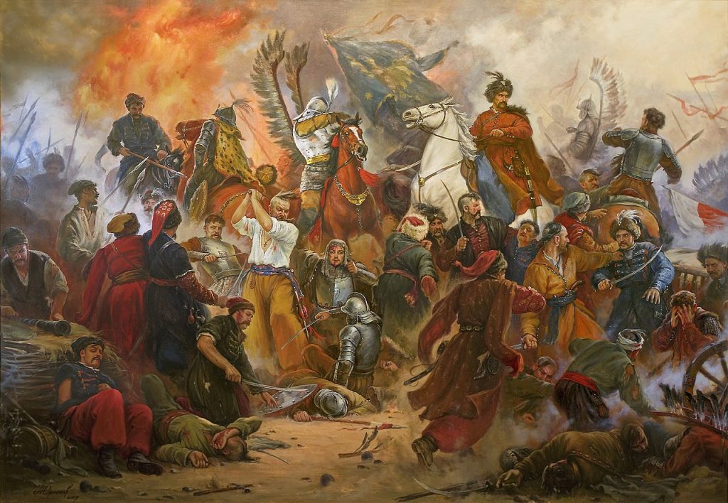 Bitwa pod Beresteczkiem na obrazie Artur Orlionowa (CC BY-SA 3.0).