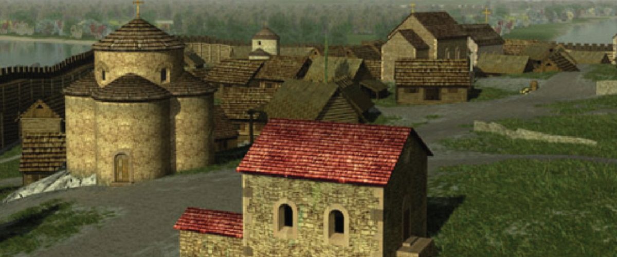 Fragment wizualizacji najstarszego Wawelu wykonanej przez studio MM Interactive