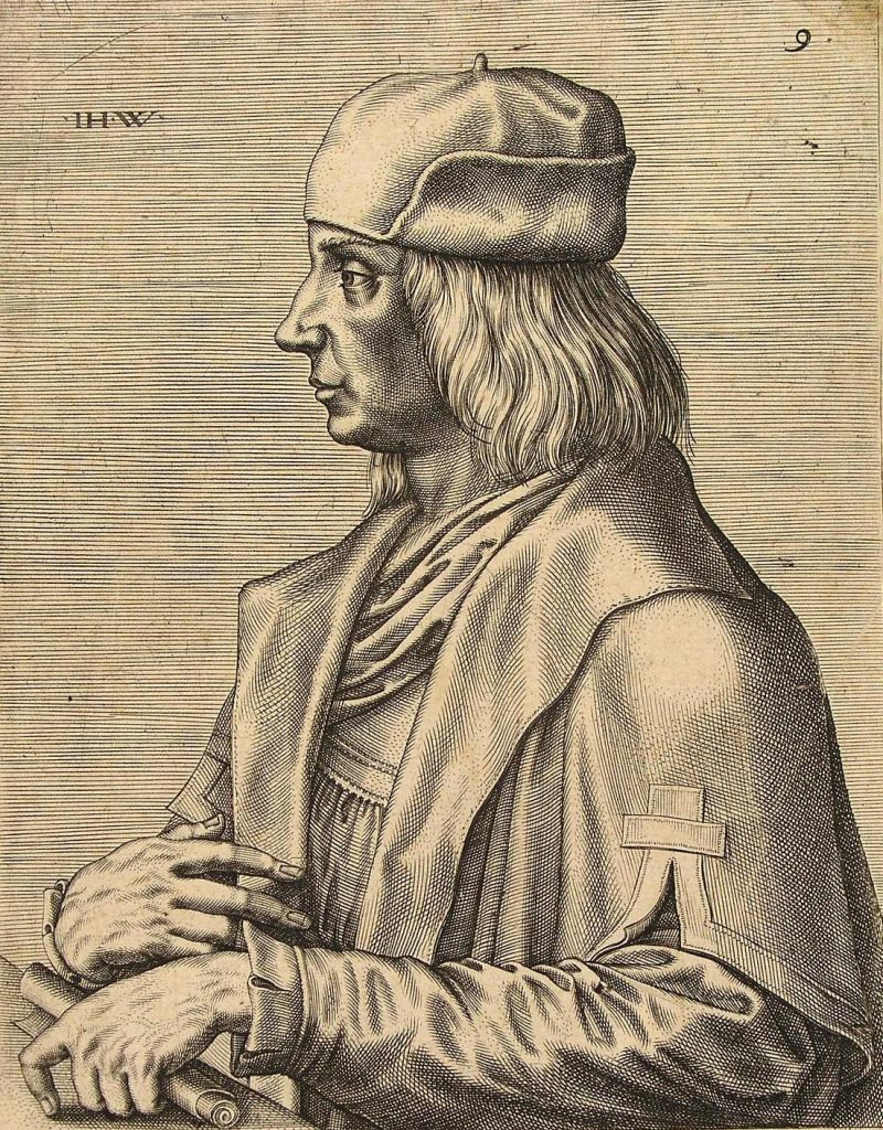 Pochodzące z przełomu XVI i XVII wieku wyobrażenia Quentina Matsysa (Jan Wierix/domena publiczna).