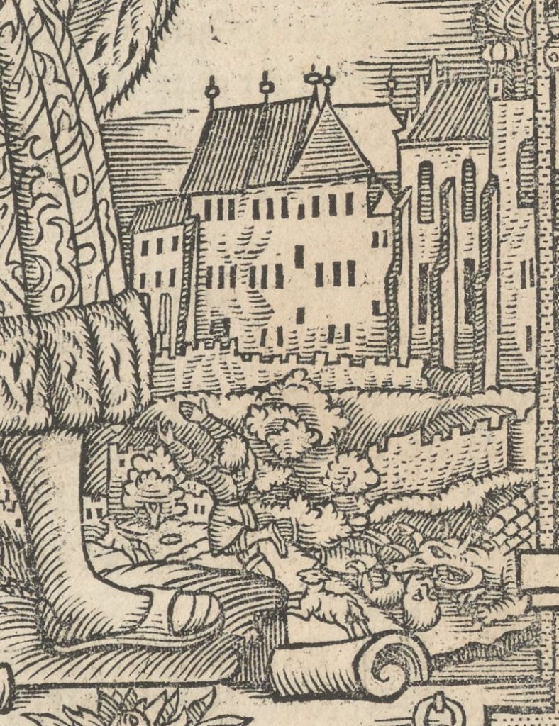 Rycina z kronice Joachima Bielskiego z 1597 roku. Zbliżenie