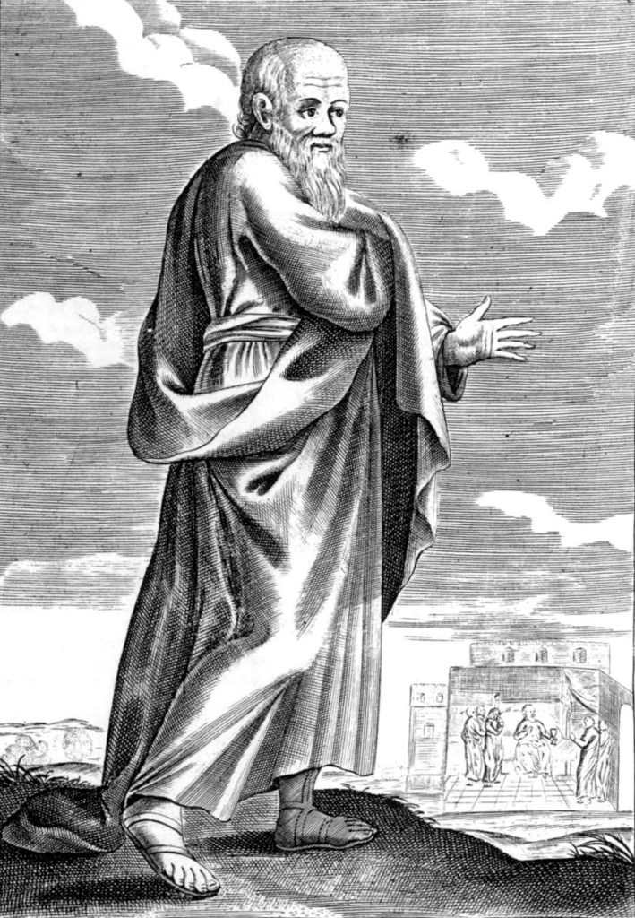 Pochodzące z XVII wieku wyobrażenie Sokratesa (domena publiczna).