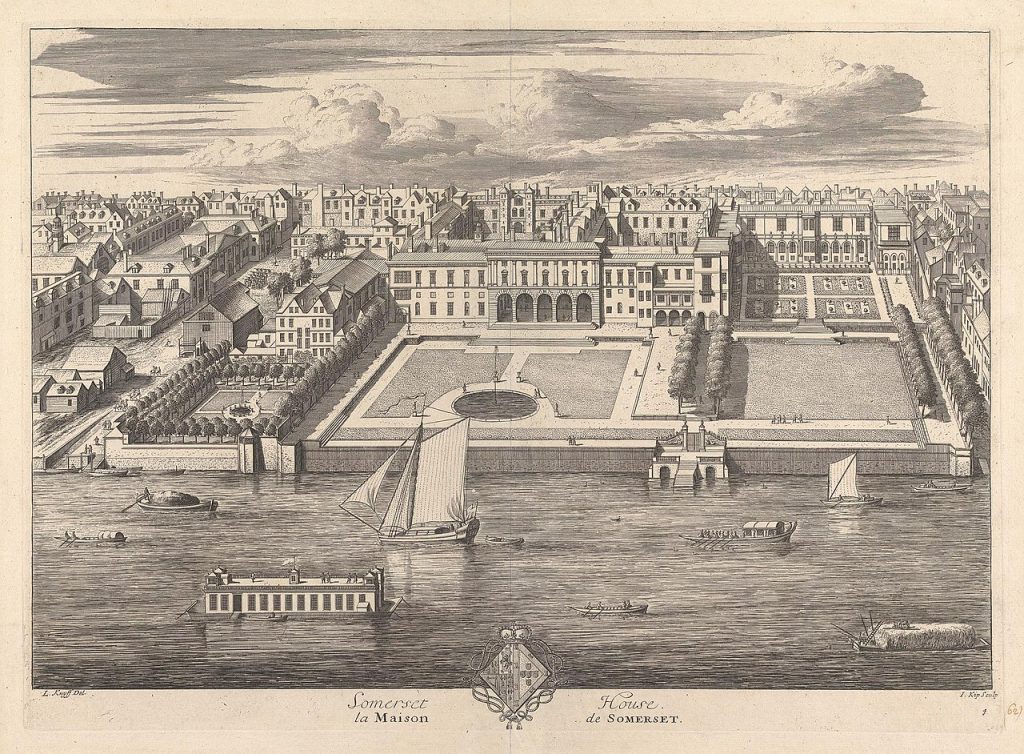 Rycina przedstawiająca Somerset House (Jan Kip/domena publiczna).
