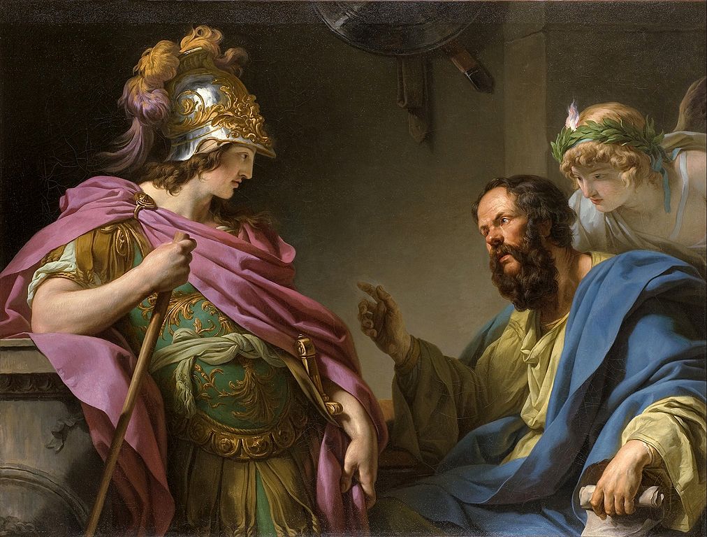 Sokrates uczący Alcybiadesa (François-André Vincent)