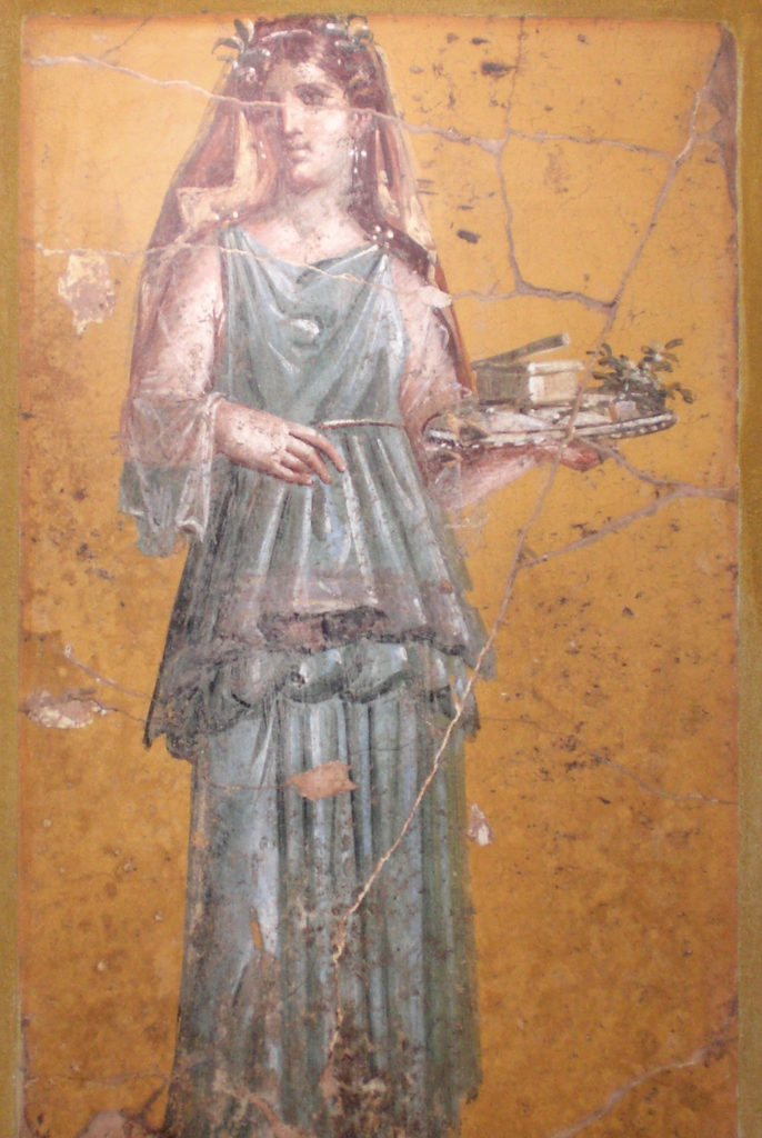 Fresk z I wieku n.e. przedstawiający rzymską kobietę (AlMare/CC BY-SA 3.0).