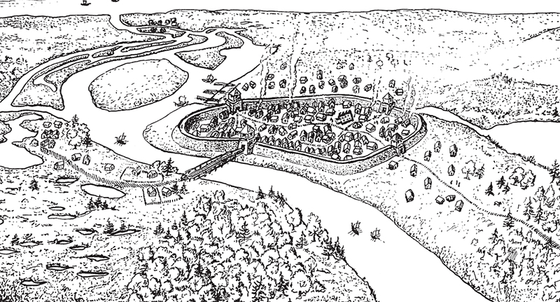 Gród w Kołobrzegu około roku 1000 w interpretacji H. Grocholskiego