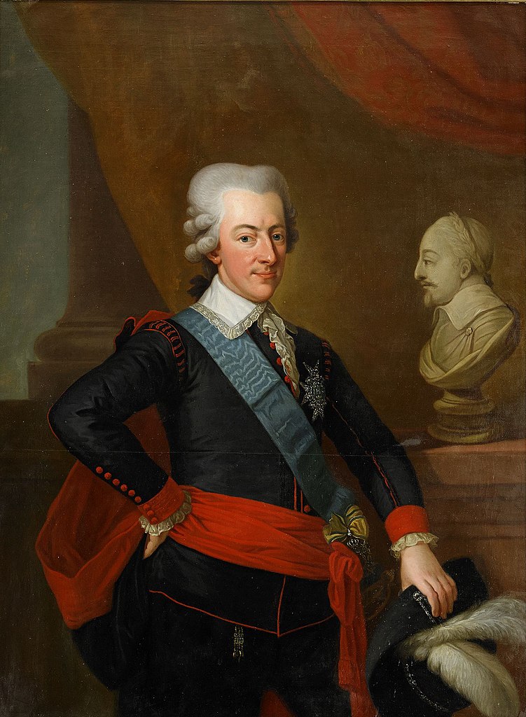 Portret Gustawa III z 1786 roku (Per Krafft starszy/domena publiczna).