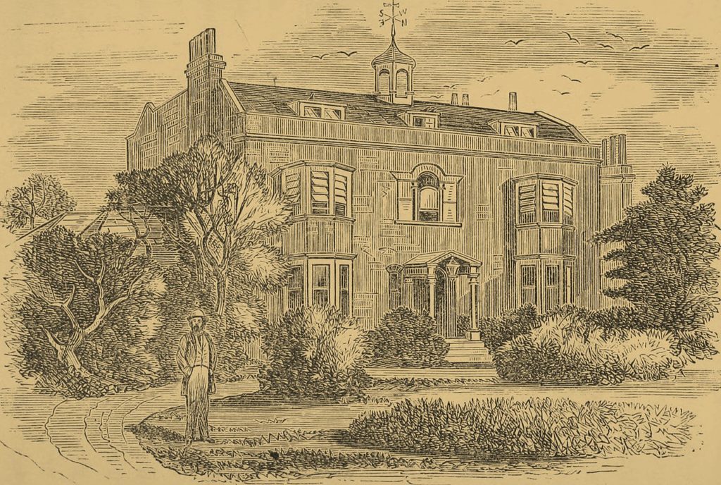 Dom Dickensa w Rochester ( Phebe Amm Hanaford/domena publiczna).