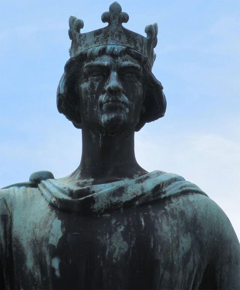 Król Danii Waldemar I Wielki. Pomnik w Ringsted.
