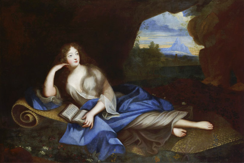 Madame de Montespan na portrecie pędzla Pierre'a Mignarda (domena publiczna).