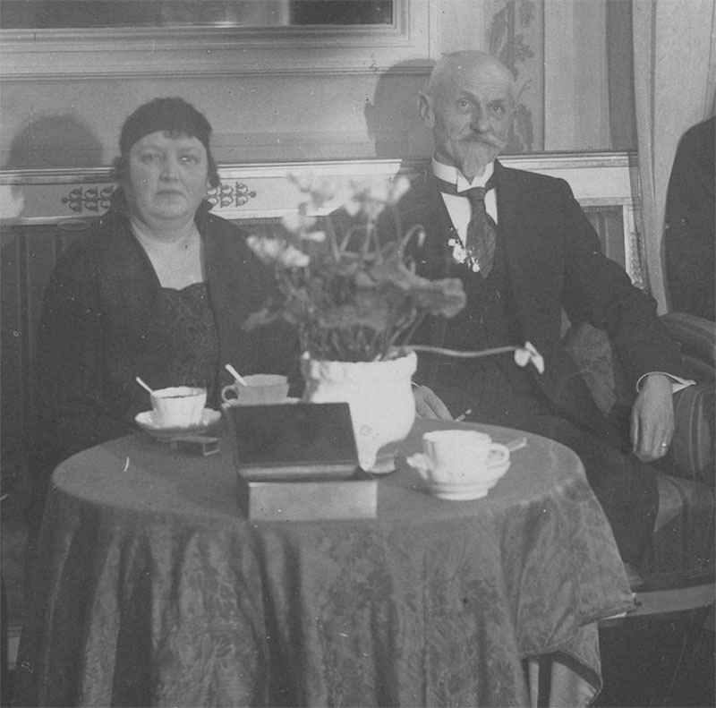 Maria Wojciechowska z mężem podczas oficjalnego spotkania w Belwederze