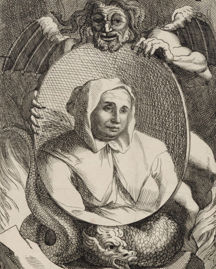Podobizna Catherine Deshayes wydrukowana w 1680 roku (domena publiczna).