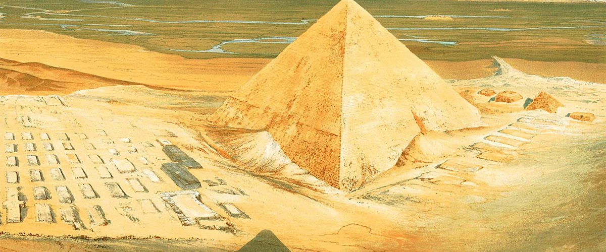 Wielka piramida na XIX-wiecznej grafice