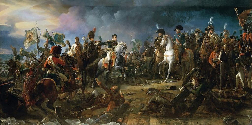 Bitwa pod Austerliz na obrazie François'a Gérarda (domena publiczna).