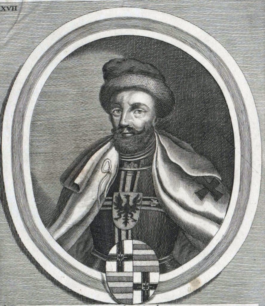 Dietrich von Altenburg przedstawiony już jako wielki mistrz zakonu (domena publiczna).