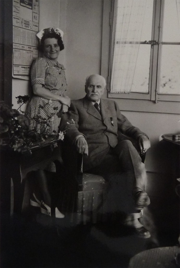 Ignacy Mościcki z żoną w 1946 roku. Prawdopodobnie ostatnie zdjęcie