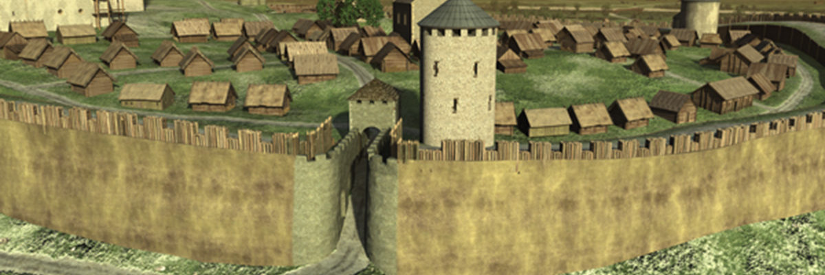 Zachodnia brama grodu wawelskiego. Fragment wizualizacji wykonanej przez studio MM Interactive